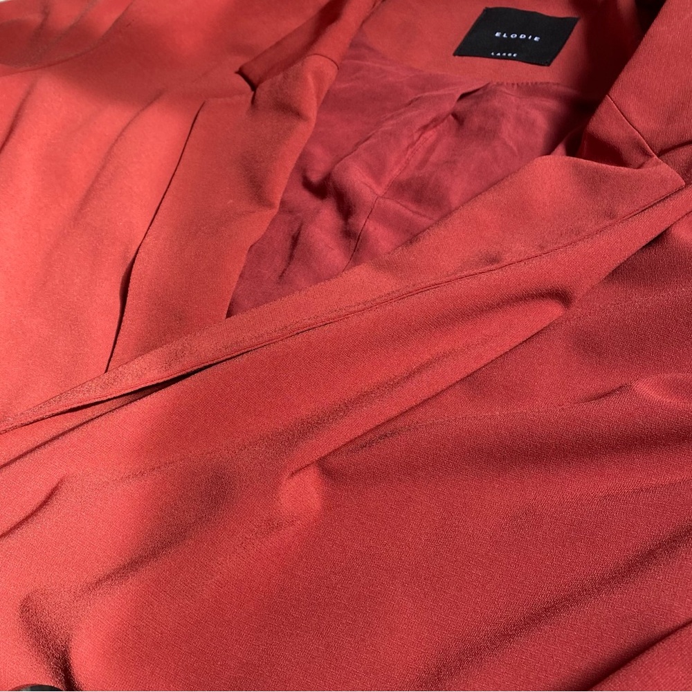 Elodie blazer in a warm rust red color, size Large women’s - Picture 4 of 4